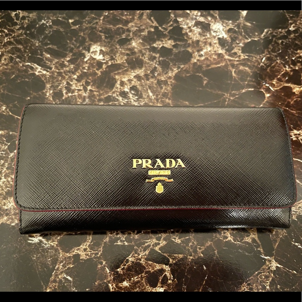 Prada Saffiano Long Wallet